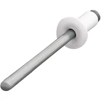 Remache blanco 56B 5/32"x3/8" (bolsa con 100 pzs)