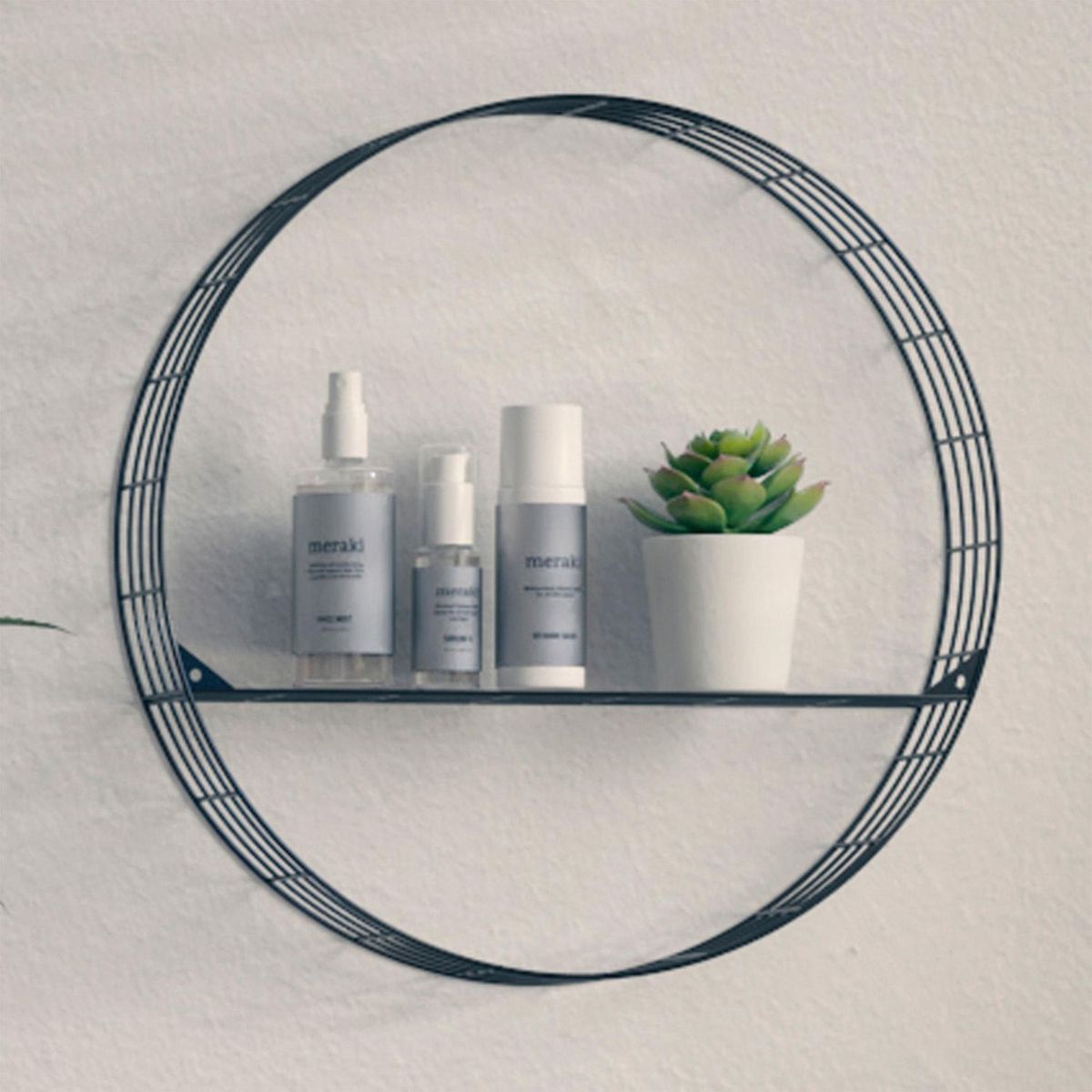 Just Home Collection - Repisa metal te cm con fsema metal blanc