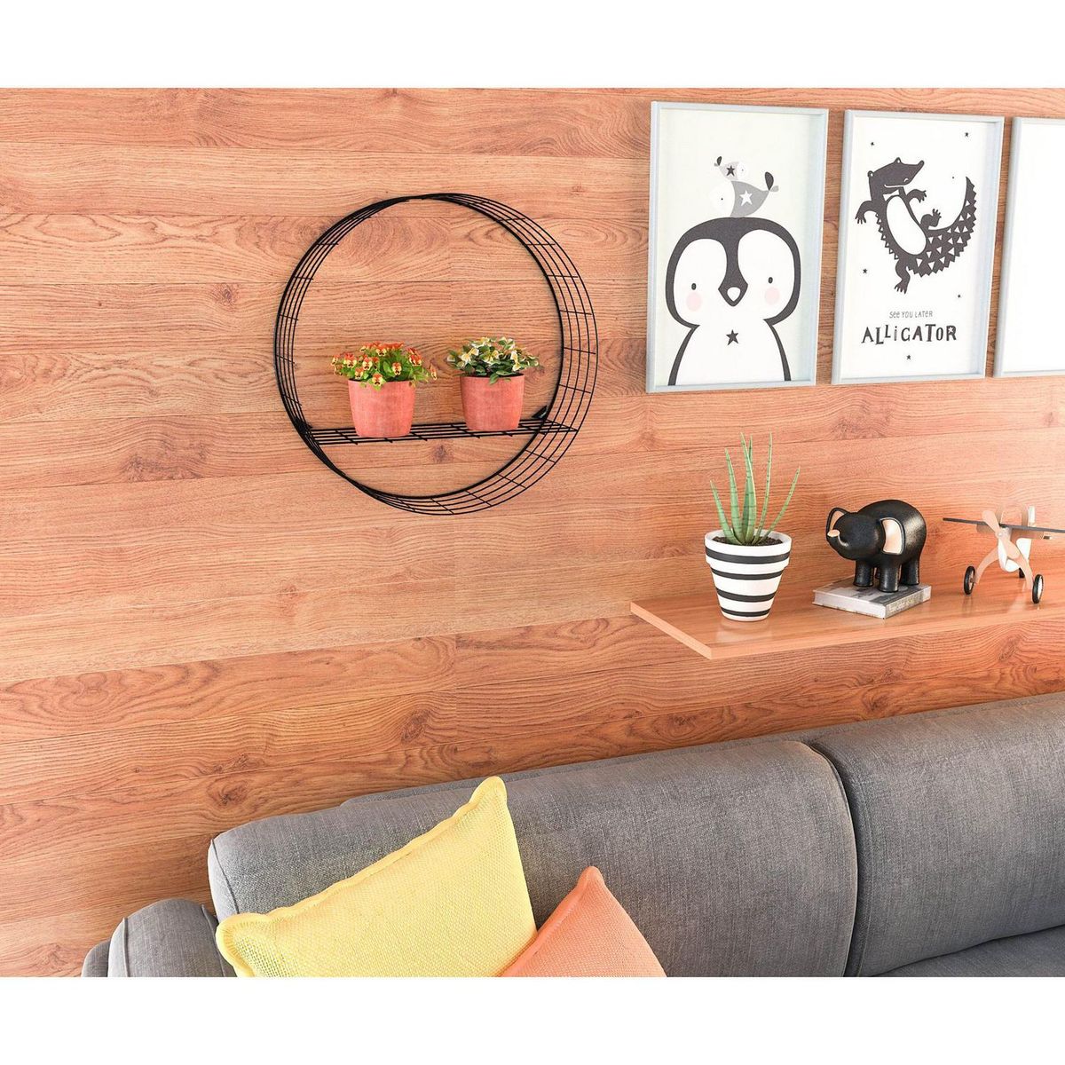 Just Home Collection - Repisa metal te cm con fsema metal blanc