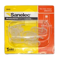 Protectores para contacto 8 pz transparente