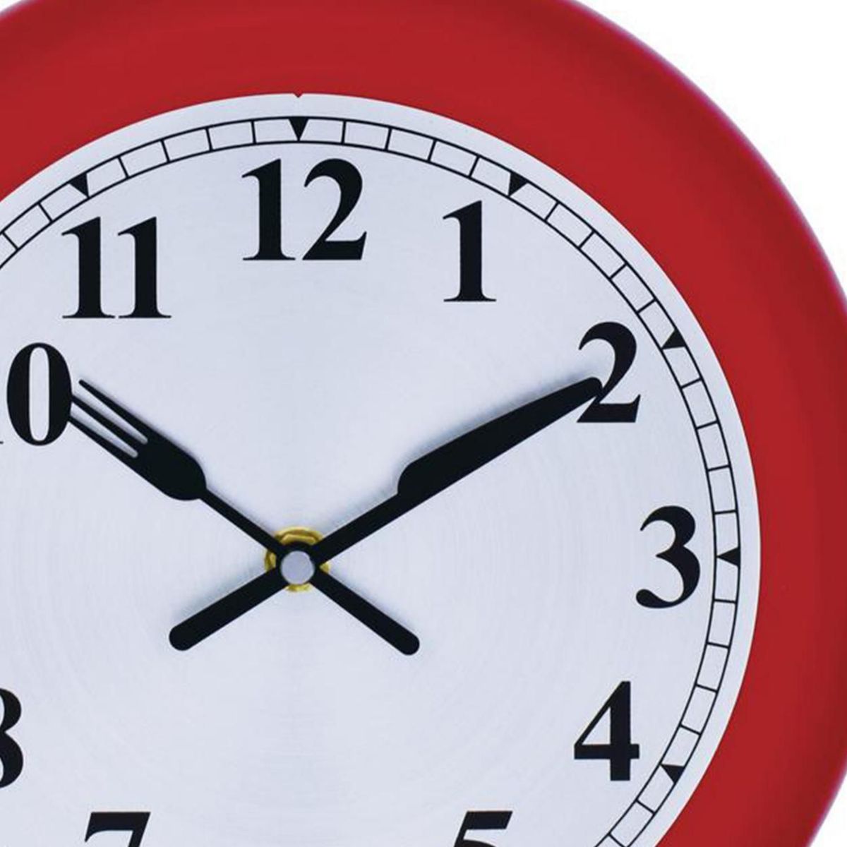 Reloj de Cocina Sartén Rojo 32 x 45 cm, marca Just Home Collection - Foto 2