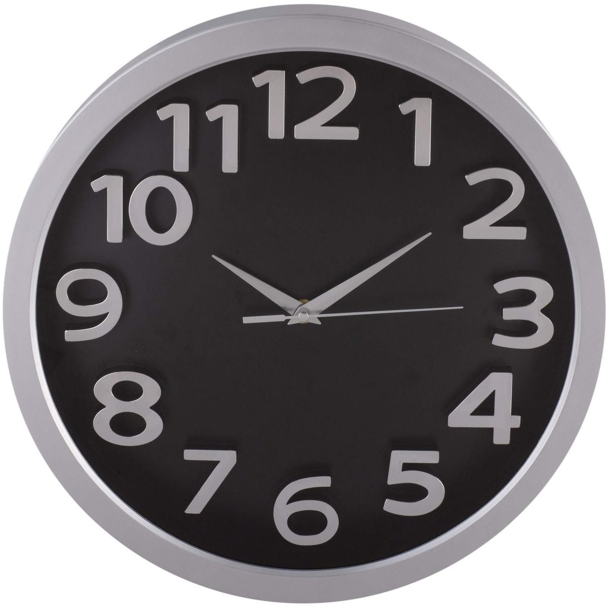 Just Home Collection - Reloj de Pared Tausen Negro 33 cm