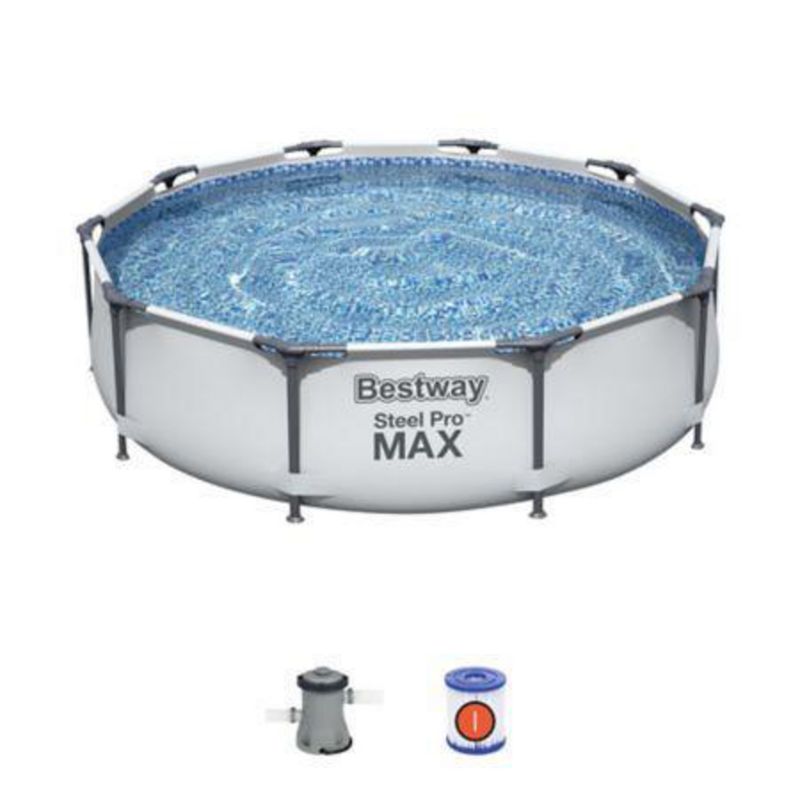 Bestway - Alberca Steel Pro con filtro 4600 L