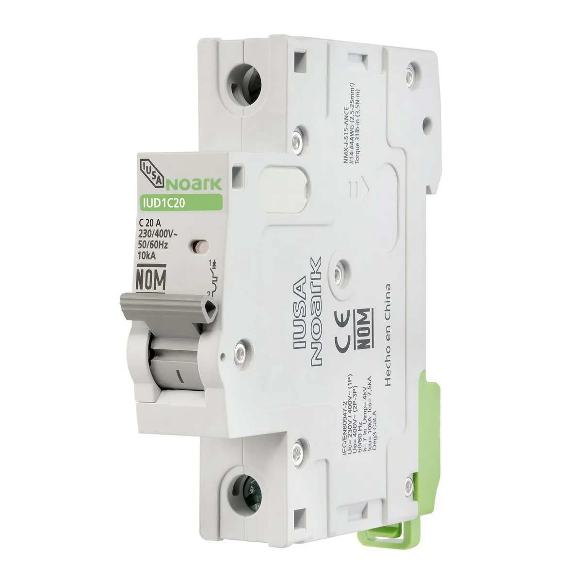 Interruptor termomagnetico riel din 1p 20a, marca Noark - Foto Principal