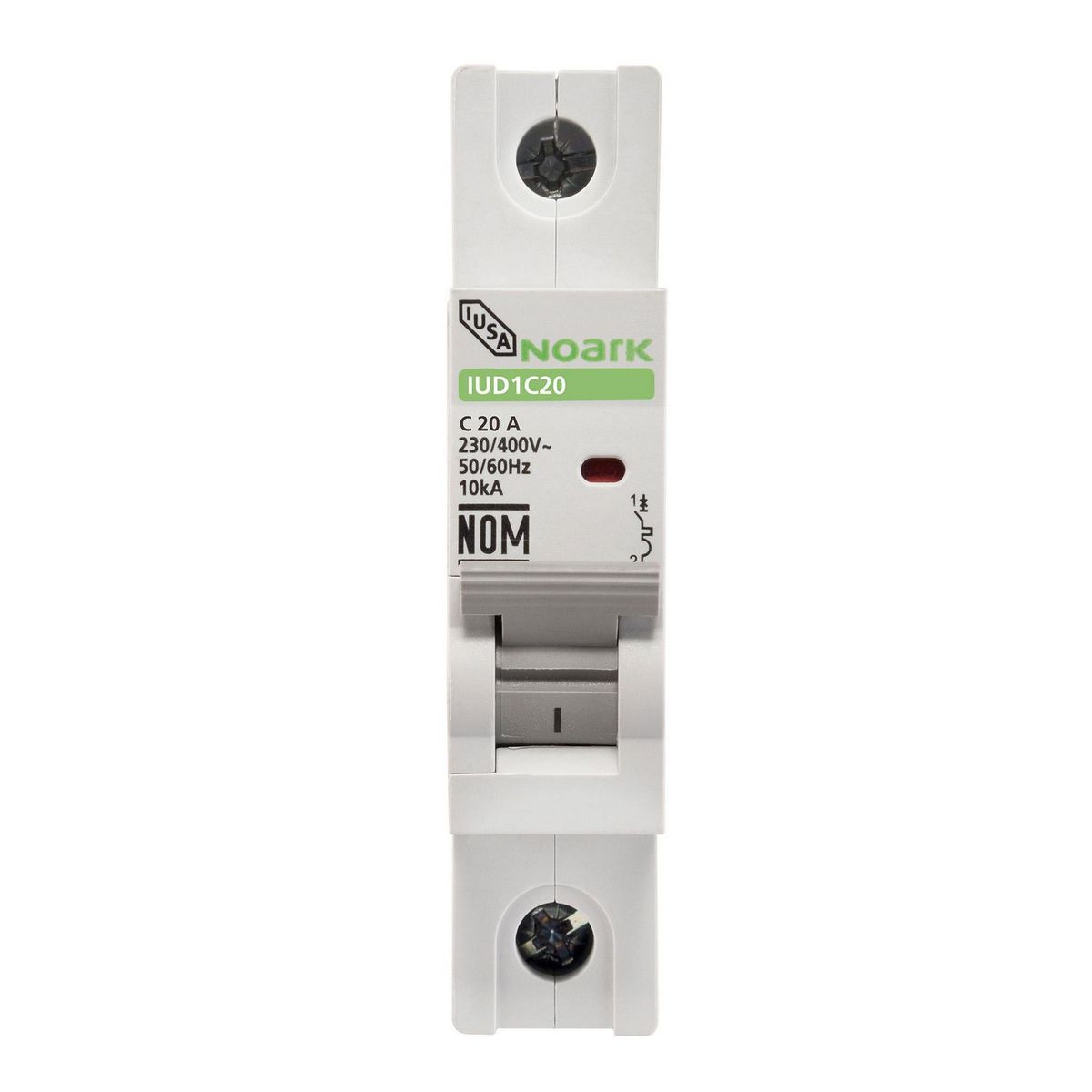 Interruptor termomagnetico riel din 1p 20a, marca Noark - Foto 2