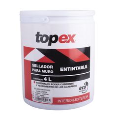 Sellador Entintable Topex Blanco 4 Lt