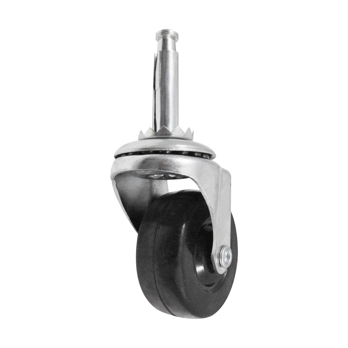 Fixser - Rodaja plana de hule de 2" con espiga de madera y socket