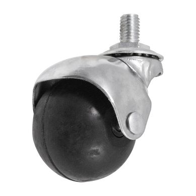 Rodaja Bola de Hule 50 mm Espiga Madera con Socket