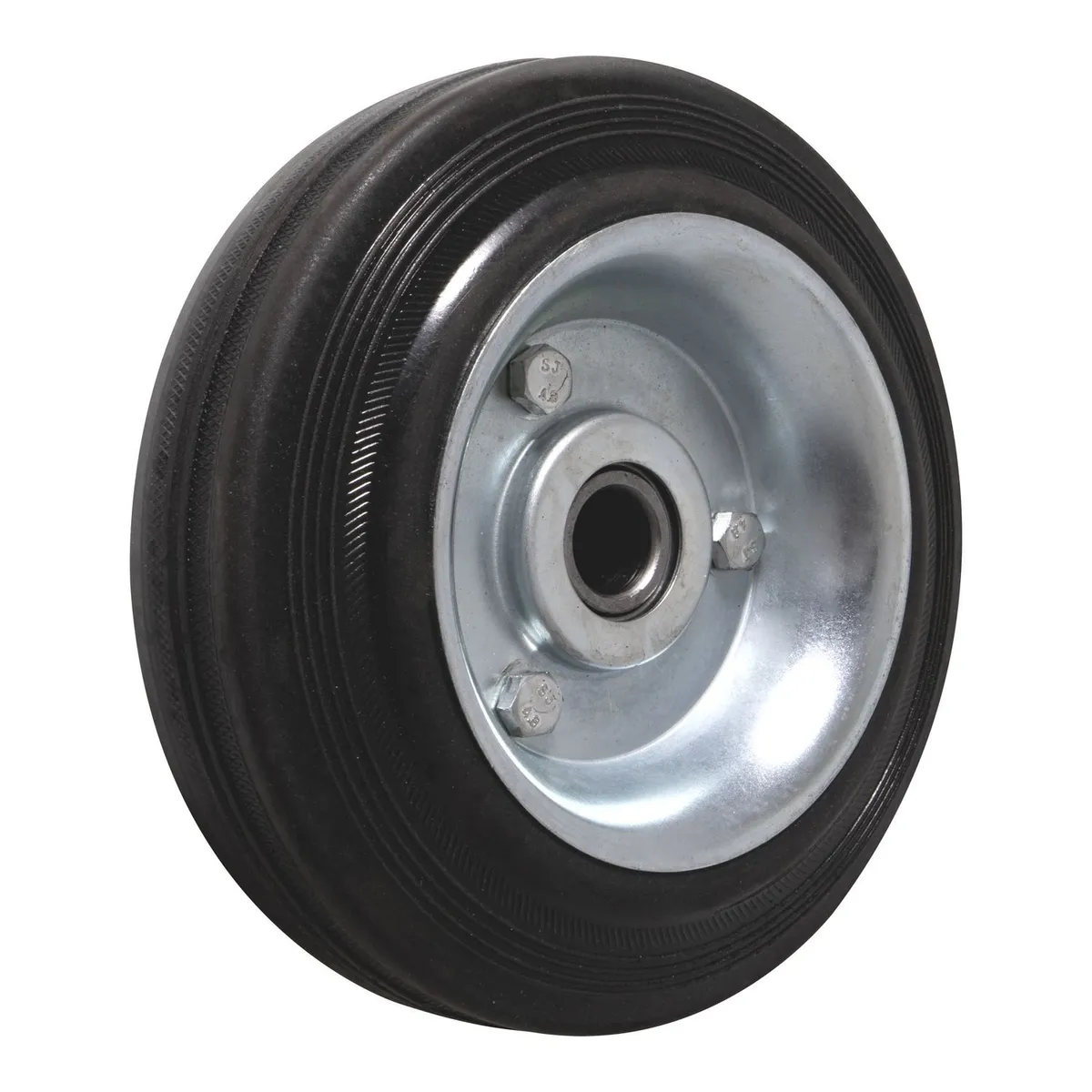 Fixser - Rueda de Hule de 160 mm Troquelada con Balero