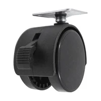 Rodaja "Twin" de Nylon 40 mm con Placa y Freno