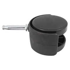 Rodaja "Twin" de Nylon 40 mm Espiga con Arillo