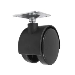 Rodaja "Twin" de Nylon 40 mm con Placa