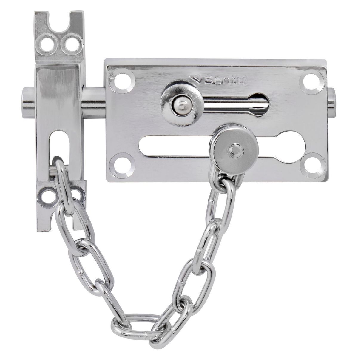 Pasador p/puerta c/cadena cromo ma, marca Santul - Foto Principal