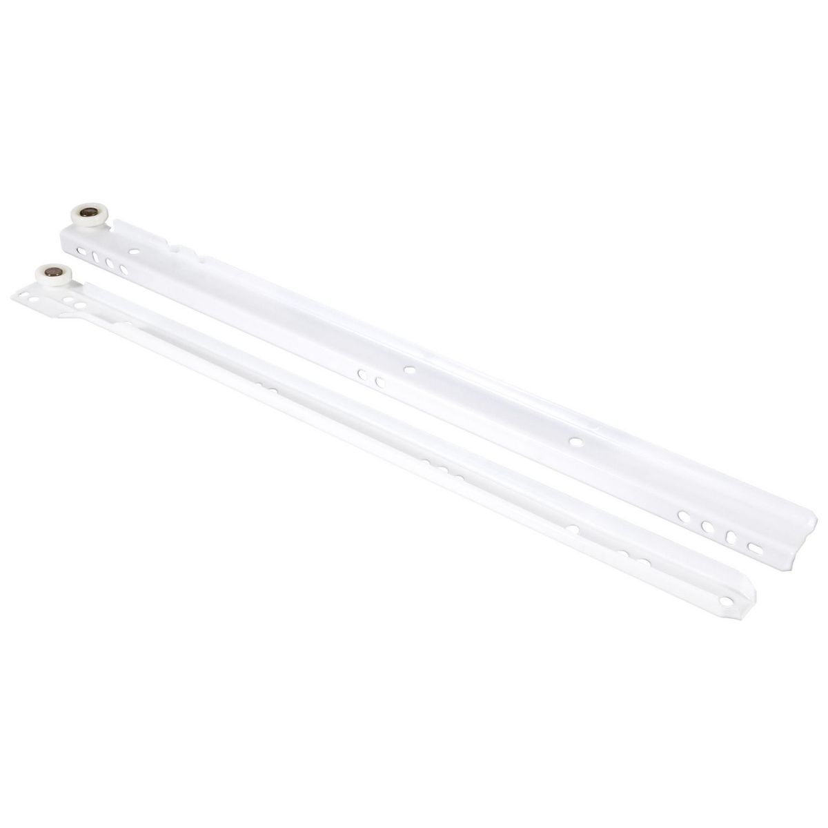 Fixser - Juego Corredera Tipo Europeo 40 cm Blanca .8 S/T