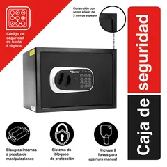 Caja de Seguridad 14" Electrónica Santul 8200 Negro