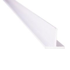 Perfil T de Aluminio Anodizado 15 mm x 1 m, Plata