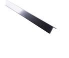 Ángulo 10mm Aluminio cromado 1m con Protecciónes