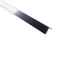 Ángulo 10mm Aluminio cromado 1m con Protecciónes