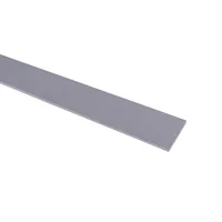 Barra plana 30mm Aluminio Anodizado Plata 1 m