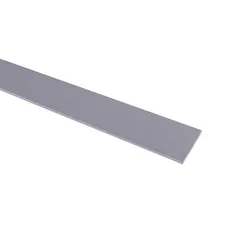 Barra plana 30mm Aluminio Anodizado Plata 1 m