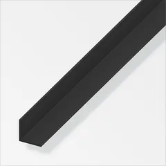 Ángulo 15mm PVC negro 2.5m. con Protecciónes