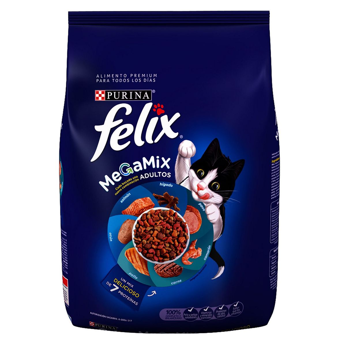 Felix Dry - Alimento para Gatos Megamix 1.5 kg