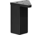 Pata Cuadr. Abs 40x100 mm Negro