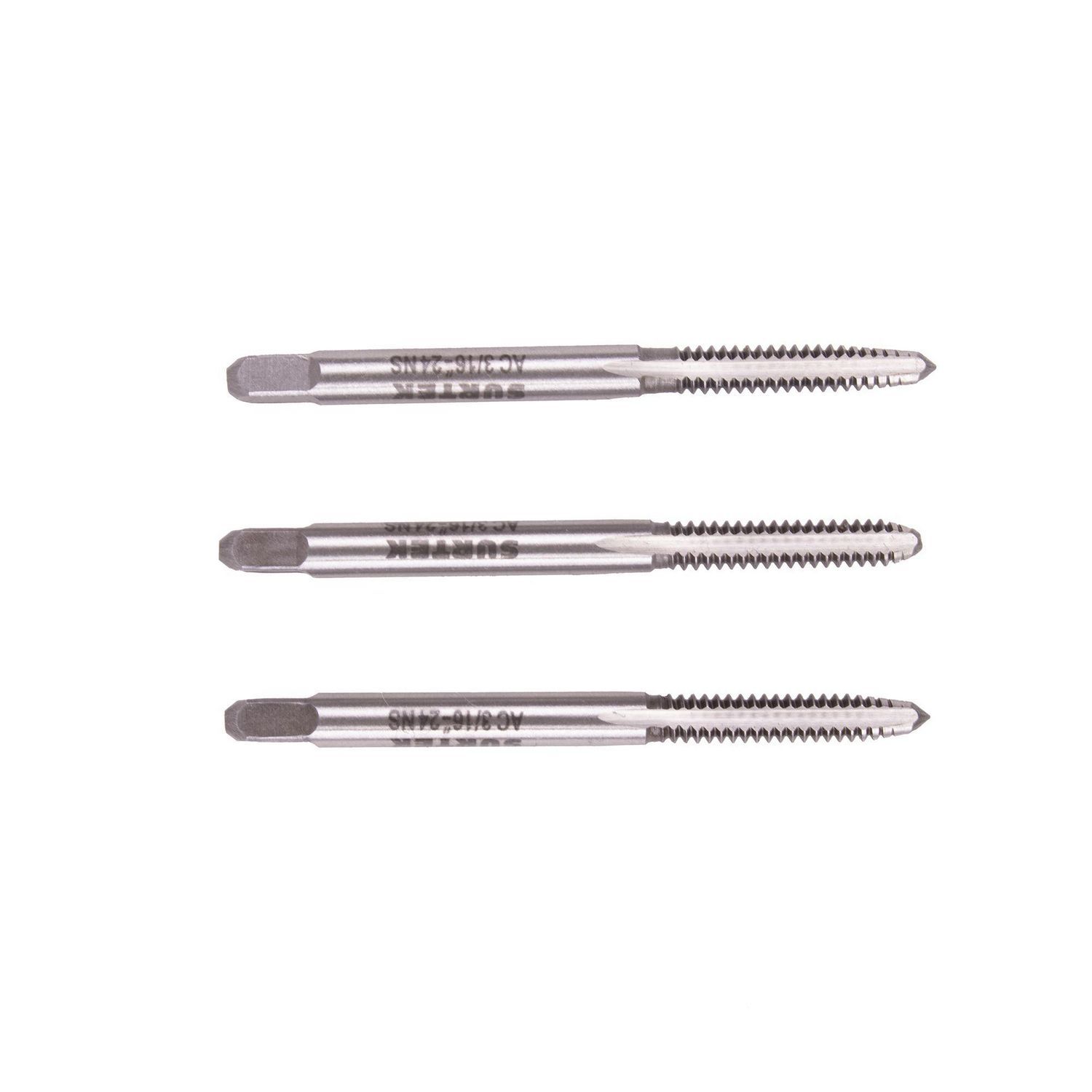 Surtek - Juego 3 machuelos acero 3/16"