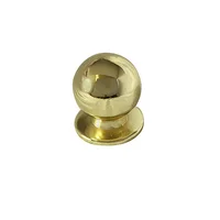 Jaladera botón 18 mm x 23 mm latón brillante