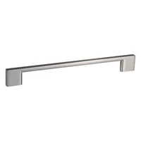Jaladera de níquel satinado 192 mm 26 x 147