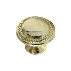 Jaladera botón 28 mm x 24 mm latón brillante
