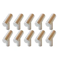 Botón Mini Barra de acero inoxidable 10 Piezas