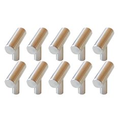 Botón Mini Barra de acero inoxidable 10 Piezas
