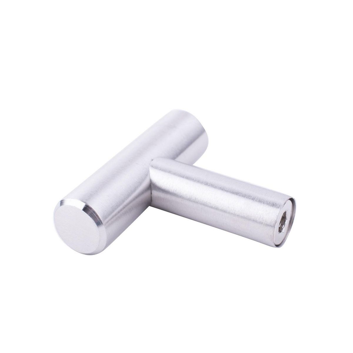 Fixser - Botón Mini Barra de acero inoxidable 10 Piezas