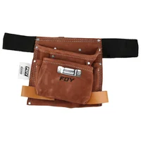 Estuche Porta Herramientas Cuero Con Cinto 4 Compartimientos