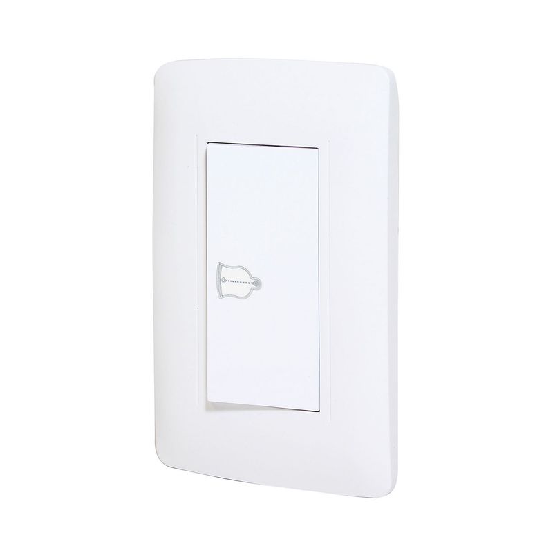 Sanelec - Apagador Timbre C/Placa Blanca