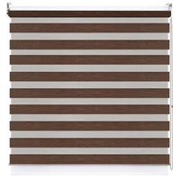 Persiana Enrollable Blackout Sheer Café 140 x 165 cm