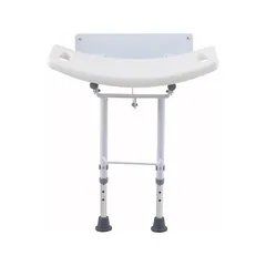 Asiento mural para baño blanco