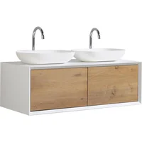 Mueble baño doble fiona blanco 120 cm
