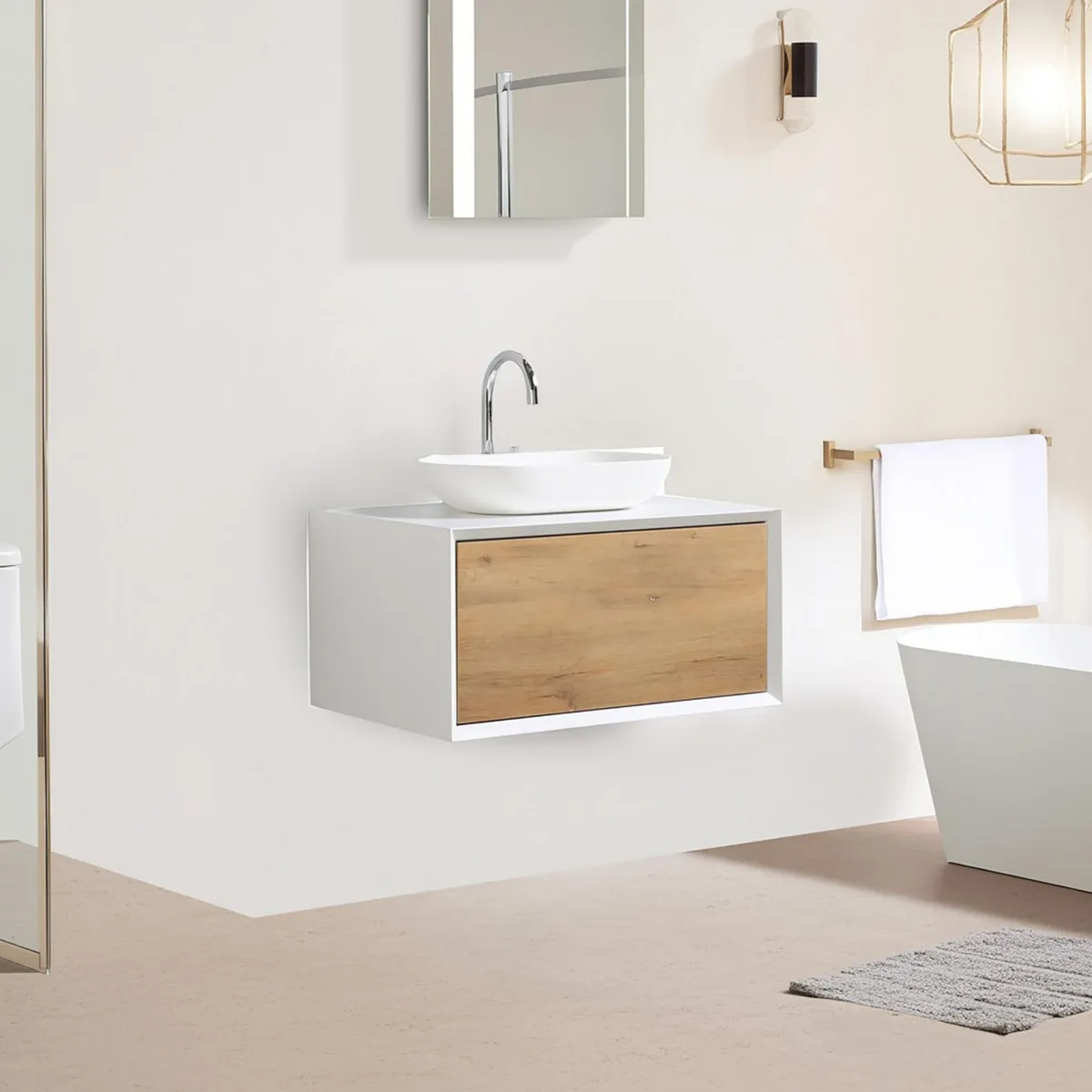 Sensi Dacqua - Mueble baño fiona blanco 80 cm