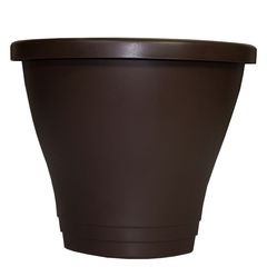 Maceta chica para barandal color chocolate