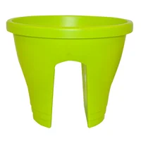 Maceta chica para barandal color verde
