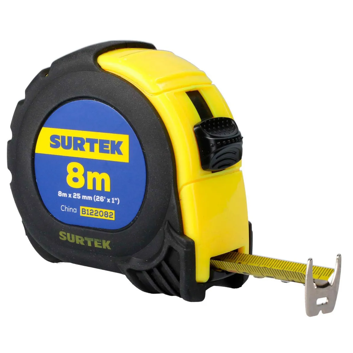 Flexómetro anti-impacto 8m x 1", marca Surtek - Foto Principal