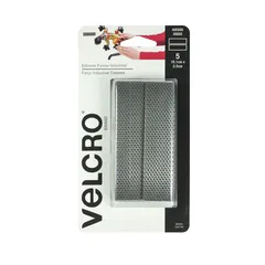 Velcro fuerza extrema, 5 tiras platino, para superficies ásperas.