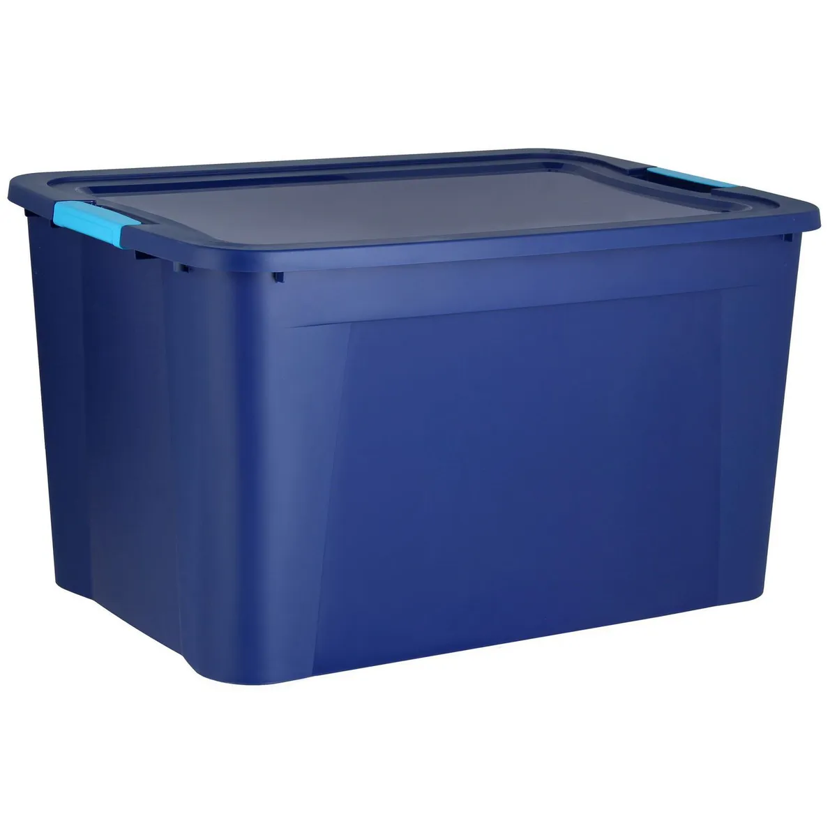 Just Home Collection - Caja plastica ultraforte box azul 68 litros