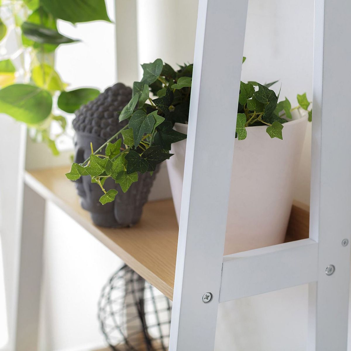 Just Home Collection - Librero con 1 cajon y 3 repisas blanco