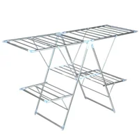 Tendedero para interiores de aluminio de 156 x 61 x 97 cm