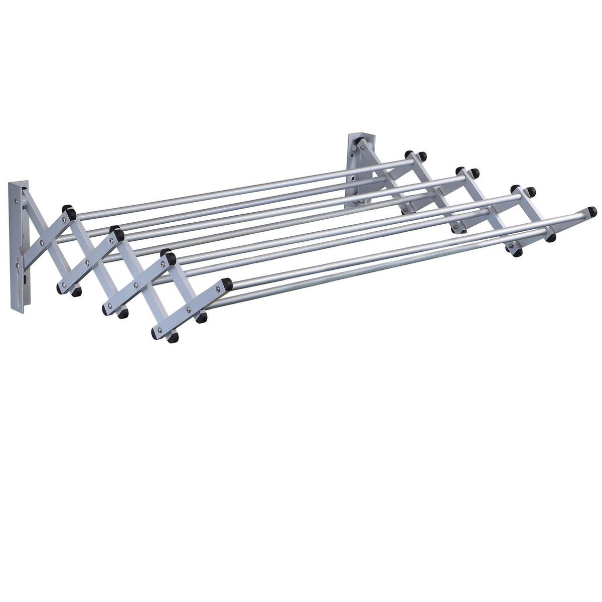 Kleine Wolke - Tendedero de pared de aluminio de 100 x 61 x 22 cm