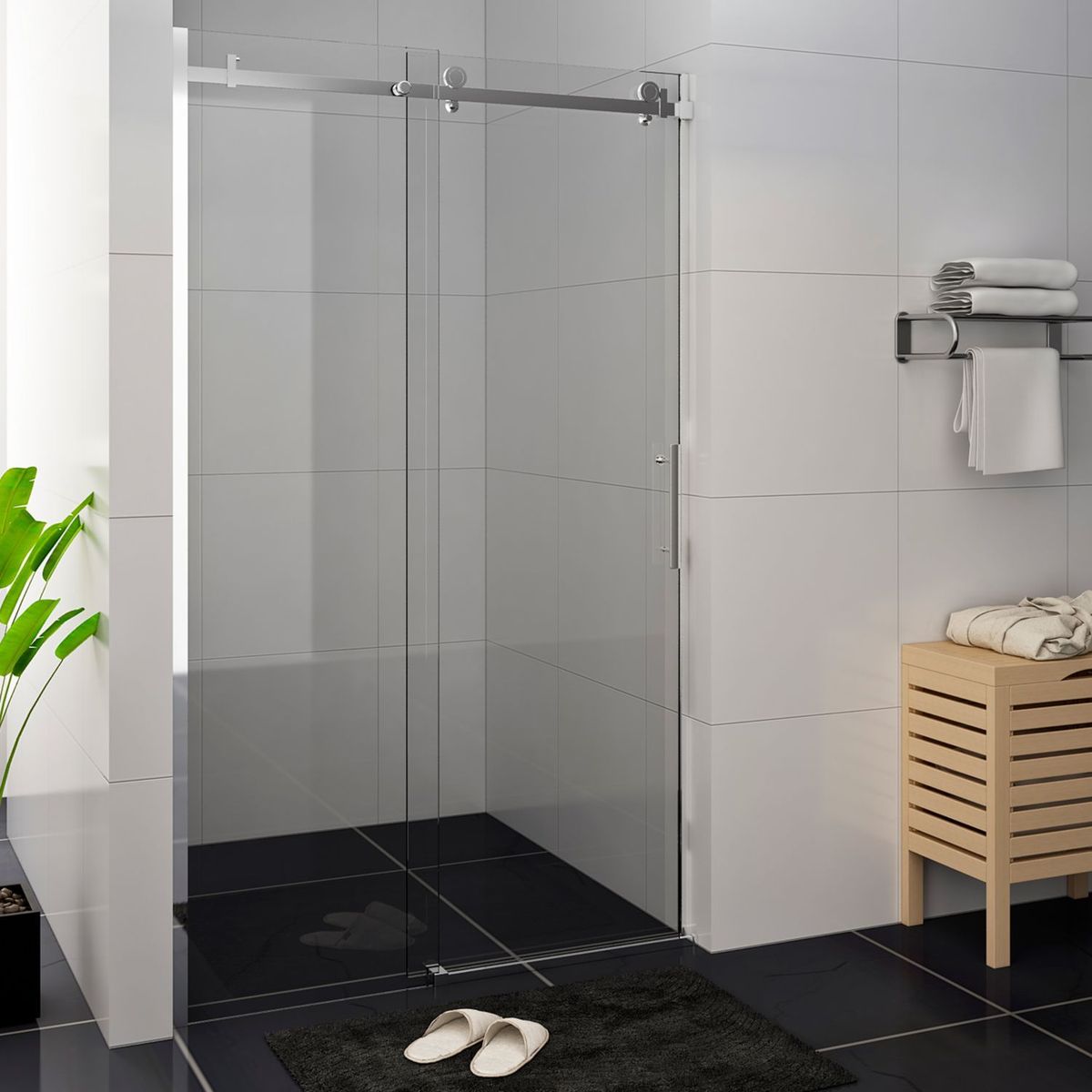 Sensi Dacqua - Mampara Baño Deslizable 8Mm 135X190Cm