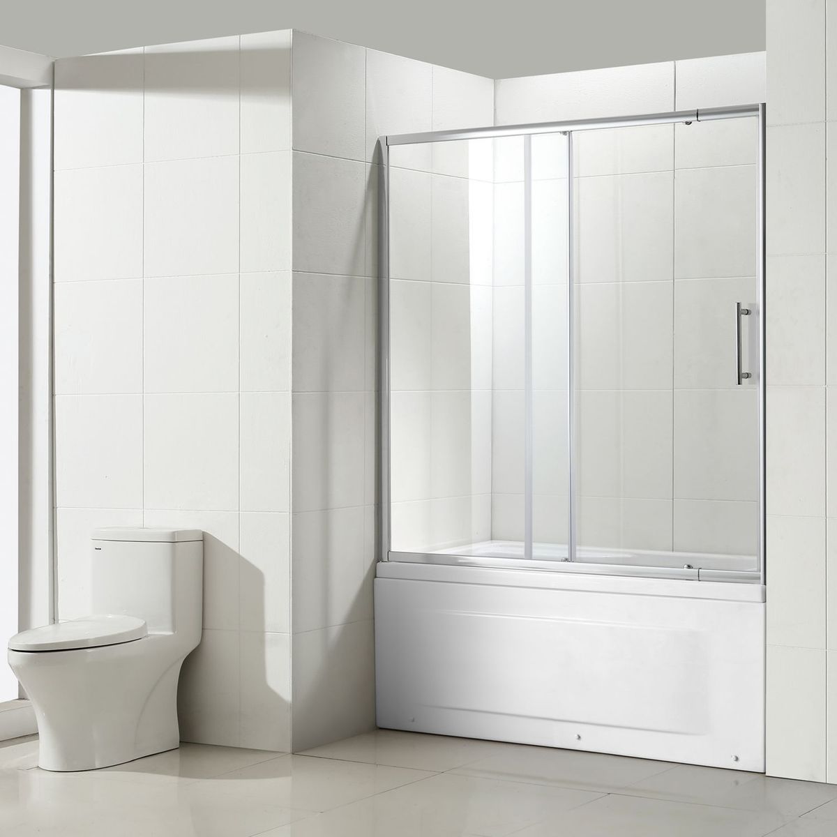 Sensi Dacqua - Mampara Baño Ajustable 6Mm 135-150X150Cm